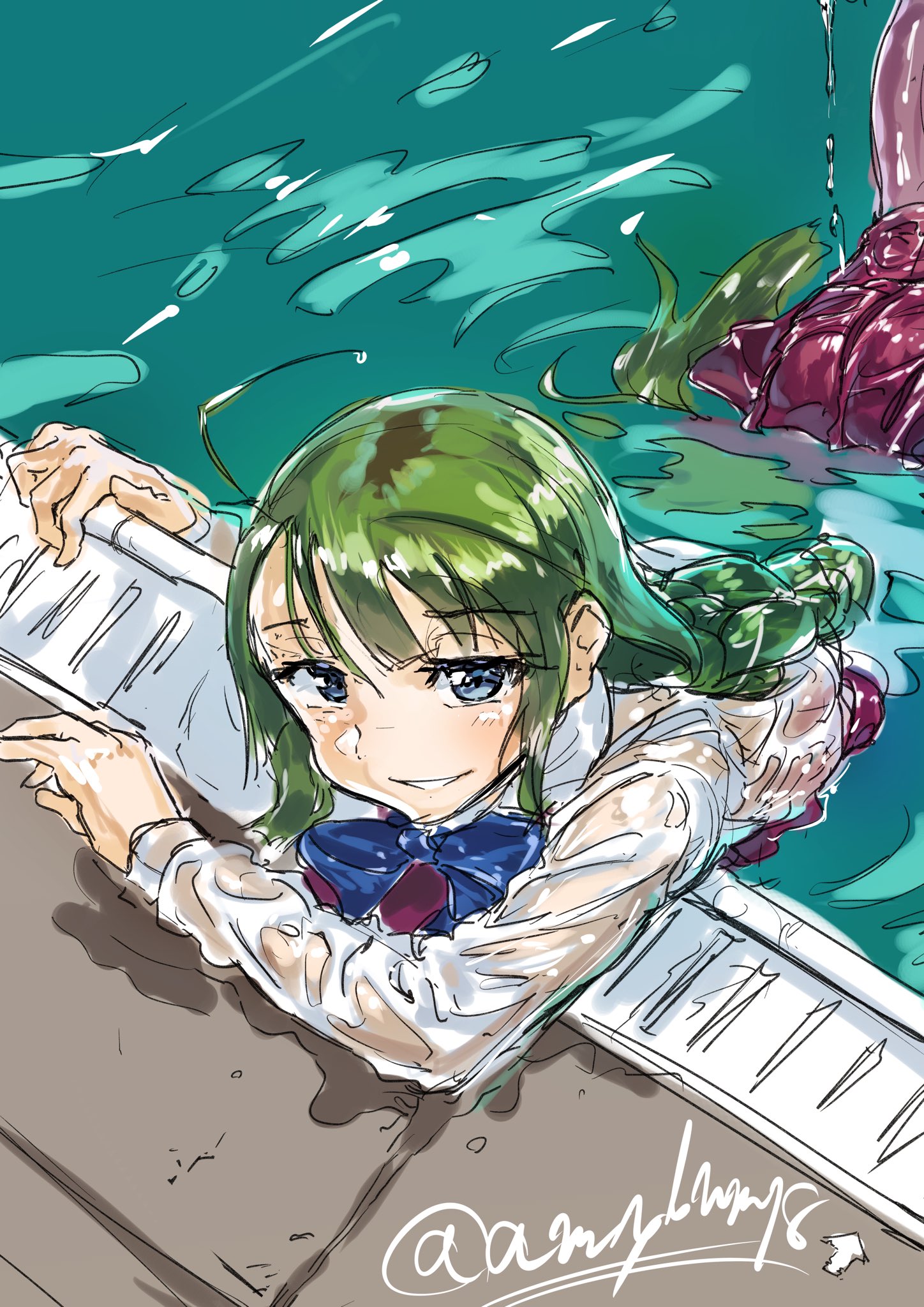 澱粉 フリーゲーム公開中の絵描き على تويتر 艦これ版真剣お絵描き60分一本勝負 0316 艦これ版真剣お絵描き60分一本勝負 艦娘着衣水泳シリーズ 制服びしょ濡れ夕雲ーーー15分遅刻ーー なんだこの作画カロリー高すぎる髪型 言い訳 T Co 7gj2bmpdwy تويتر