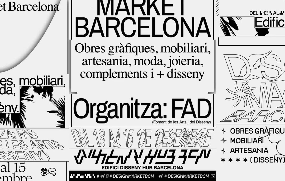 itsnicethat's tweet photo. “Effort, hard work and perseverance”: @nedotstudio on its new identity for Design Market Barcelona > https://t.co/uLNIxHjIZE https://t.co/1rmTw32MAd