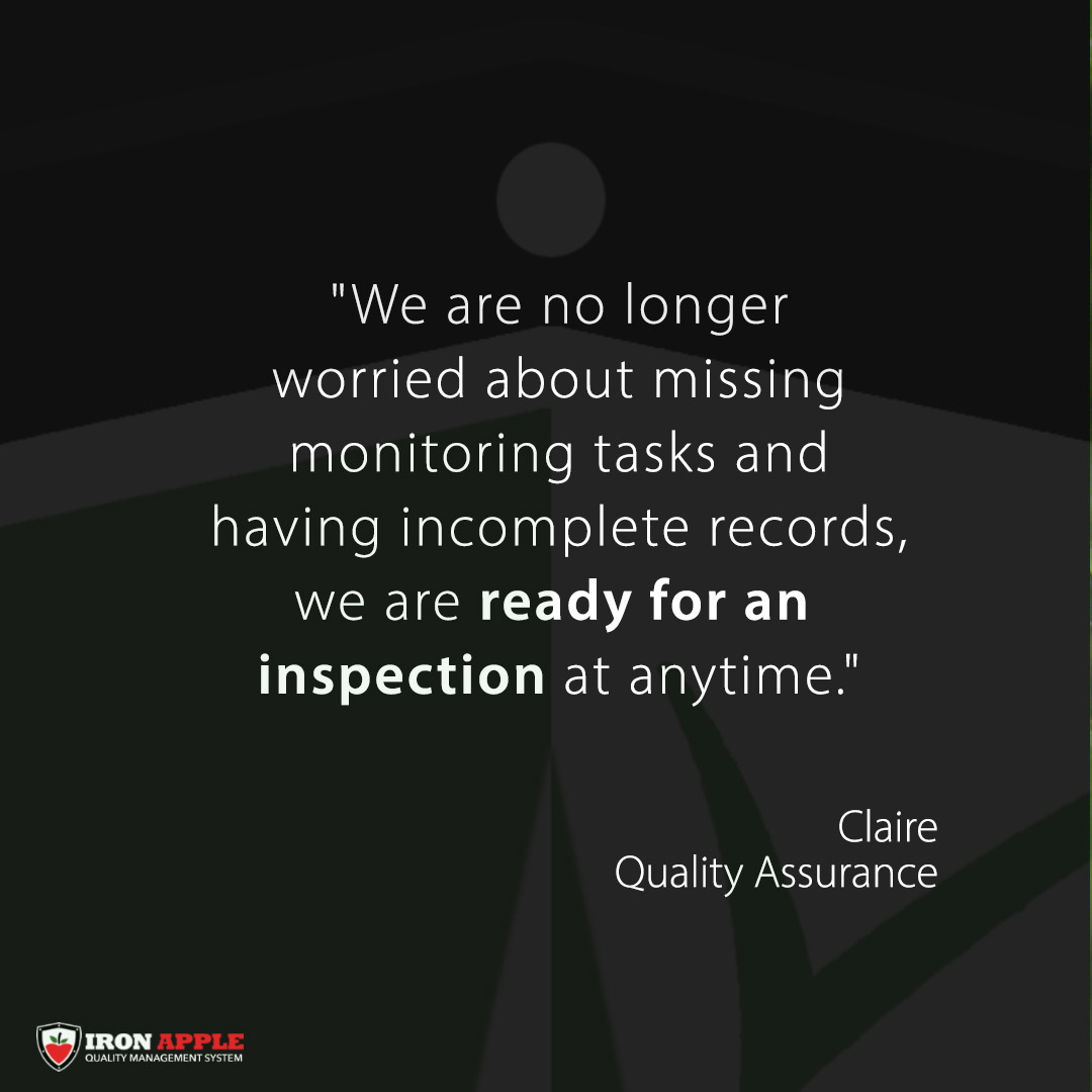 IronAppleQMS's tweet photo. Central location for all record keeping, indexed without missing or incomplete records, prepared so that your team is always audit-ready. ⁣ https://t.co/1f4A2lXOLe
⁣⁣
⁣⁣#CannabisProduction #FoodManufacturing #FoodProduction #FoodDelivery #QMS #QualityAssurance https://t.co/RhrbvIIoFf