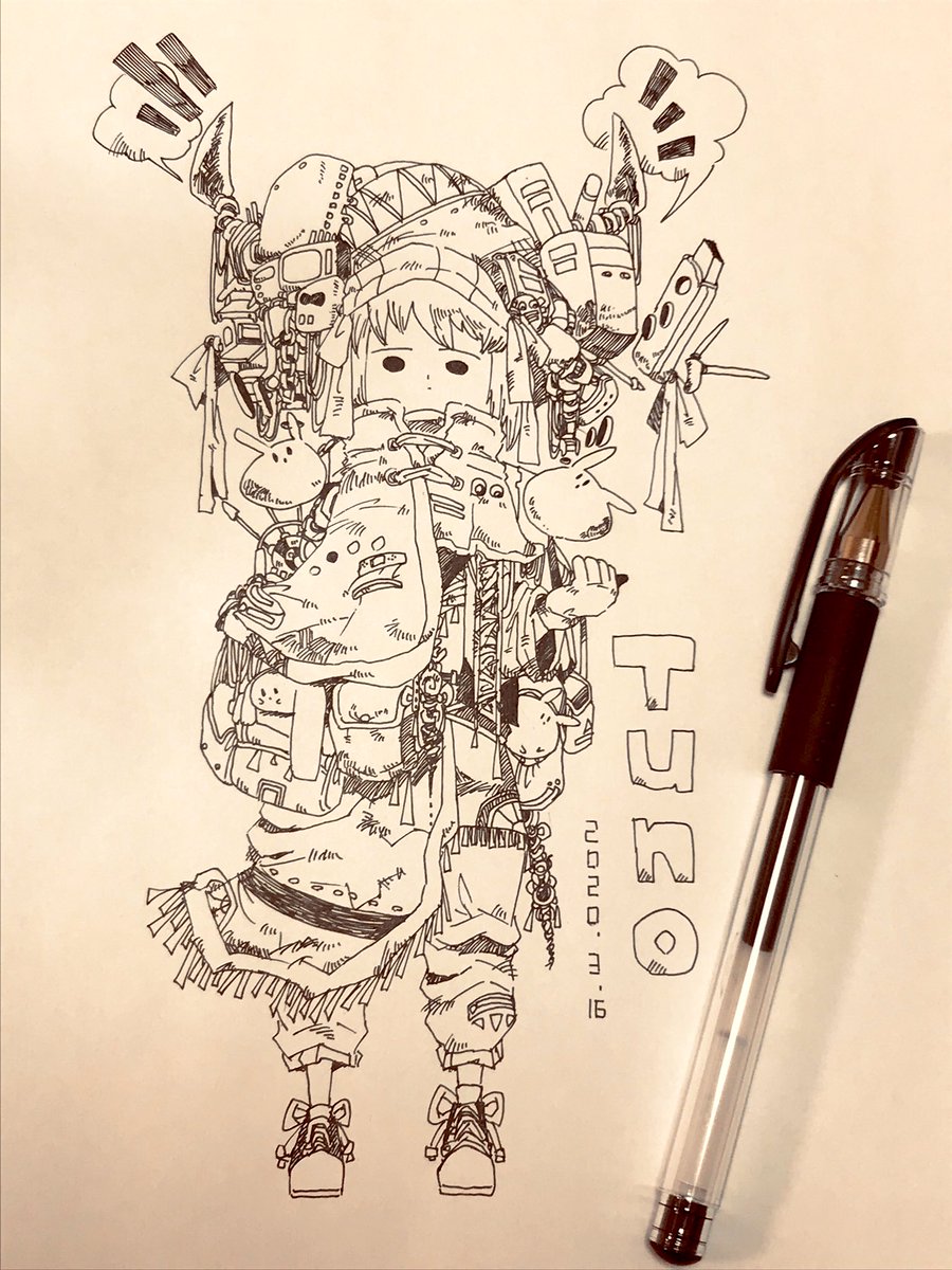 おやすみですー!
「Tuno」
#絵描きさんと繋がりたい 
#ペン画を流してペン画民を増やそう 