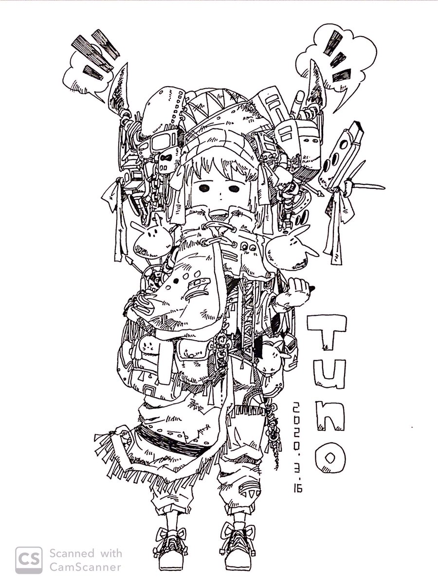 おやすみですー!
「Tuno」
#絵描きさんと繋がりたい 
#ペン画を流してペン画民を増やそう 