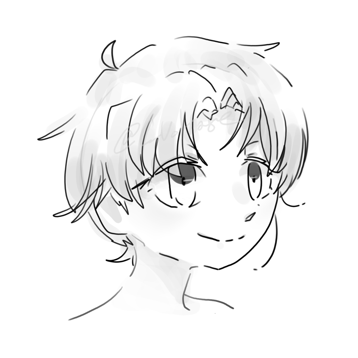 眠いな と思いながらも手が勝手に描いた顔 飴玉電圧の漫画