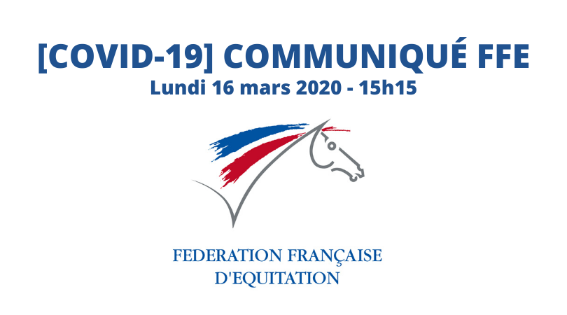 FFEquitation's tweet photo. 🔴 [COVID-19] Communication FFE du 16 mars 2020 - 15h15 🔴
En complément de nos précédentes communications, retrouvez le dernier communiqué de la @FFEquitation qui précise les mesures appliquées aux structures équestres sur https://t.co/tprZP5wy6D https://t.co/bpg72aqHSr