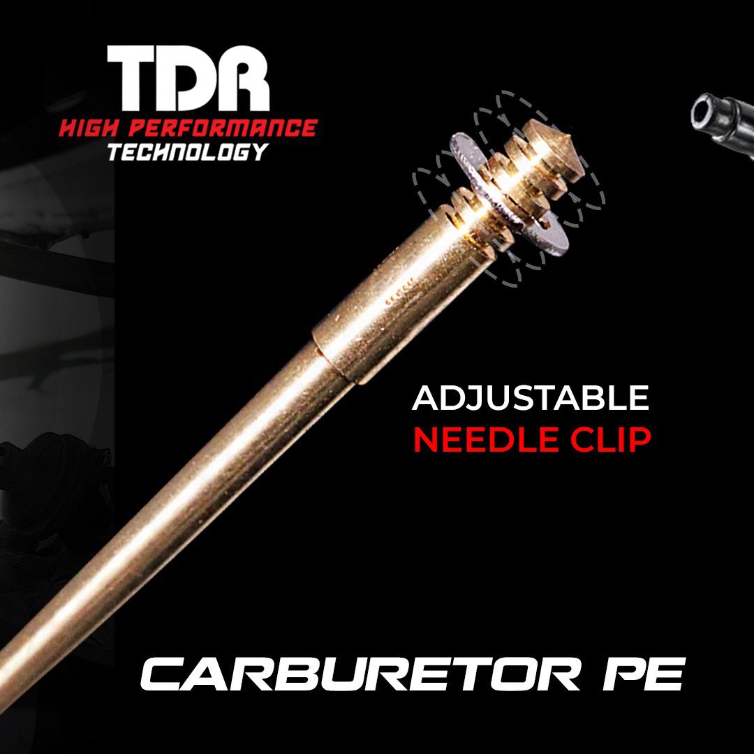 TDR_RACING's tweet photo. TDR Carburetor with Racing Needle designed with ideal venturi size 34, 30 &amp; 28mm. Needle Jet designed with clip system for easy tuning setup. Suitable for Racing and Modification. https://t.co/dofRUvDpXP
.
#UpgradeYourMotorcycle #PerformanceLovers #MaximizingPerformance #Power https://t.co/36PNt77f0w