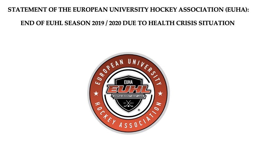 EUHLhockey's tweet photo. Current statement - link: https://t.co/rScodRQs5R ... #euha #euhl #acuh #suha #hokej #universityhockey #hockey https://t.co/c7R3UxDe5s