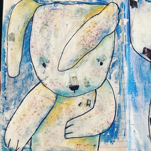 autumnwrites's tweet photo. Get well soon, world.💙#mixedmedia #bunny #getwellsoon #artjournal #rabbit #dailyart https://t.co/2Hv2P3Xy6t https://t.co/jJSQk92RdA