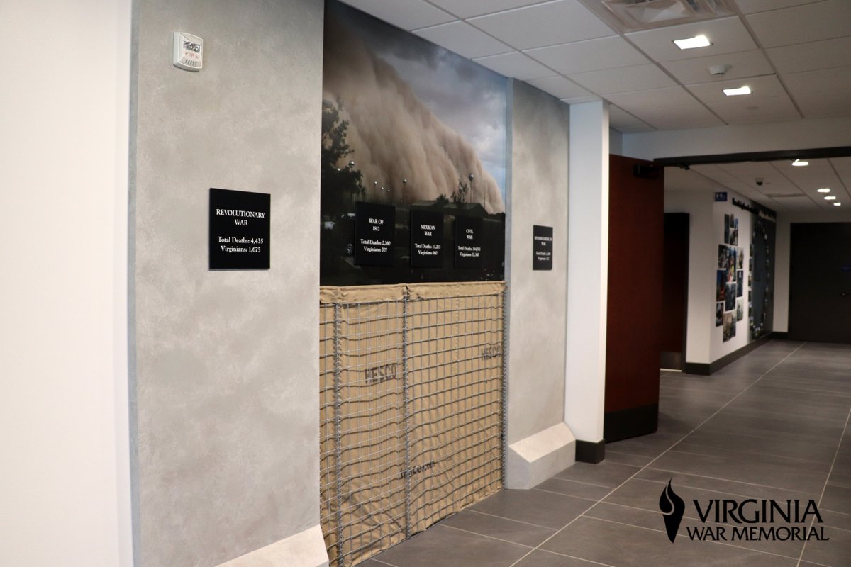 The newly reopened <a href="/VAWarMemorial/">Virginia War Memorial</a> has used our donation of HESCO panels to create this display. Find out more about the memorial here - vawarmemorial.org