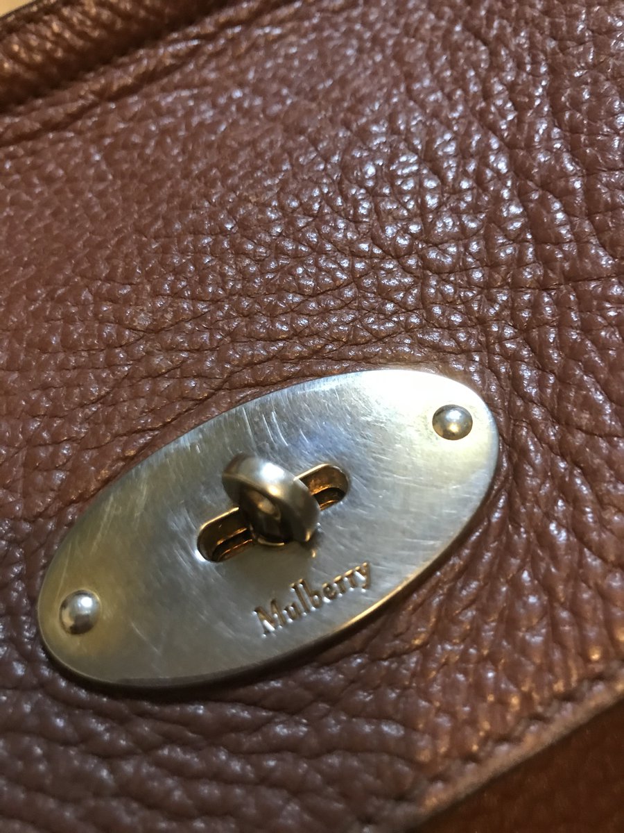 Mulberry fans...have you noticed that <a href="/MulberryEngland/">Mulberry</a> have cheapened their brand by replacing their iconic brass clasps and buckles with cheap sprayed steel! Bought from John Lewis. #handbags