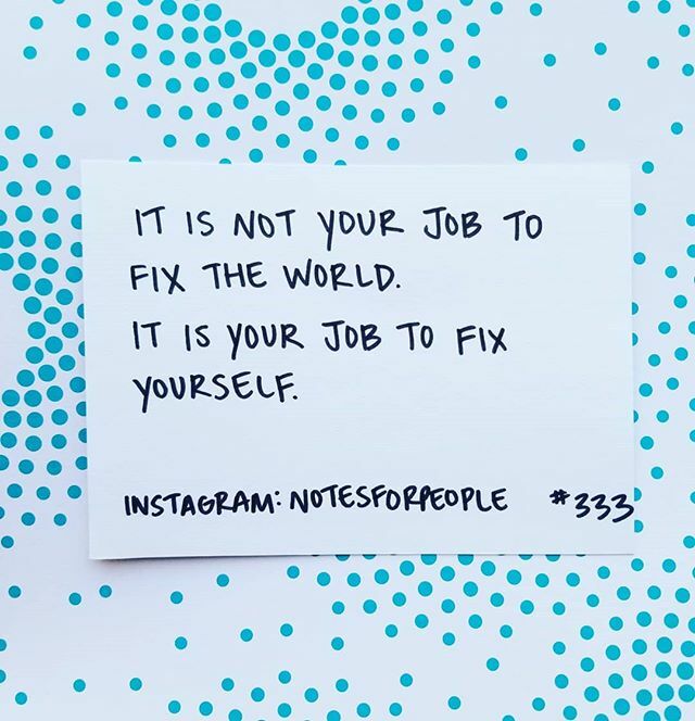 _notesforpeople's tweet photo. It is not your job to fix the world. It is your job to fix yourself. Because when you fix yourself, you are fixing a part of the world. ♥️🌍 Develop a strong body and mind and charge it with positive thoughts.

Notes for People creates handwritten enc… https://t.co/IMlr4YMYke https://t.co/hYVPk2roNJ