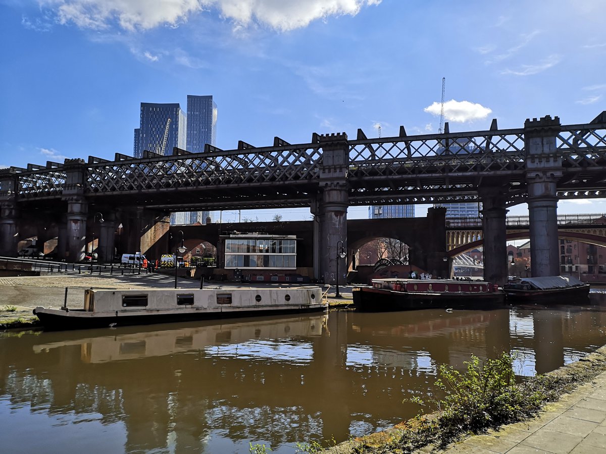 Blue skies in Manchester - let's not jinx it, but it looks like Spring is coming! ☀️