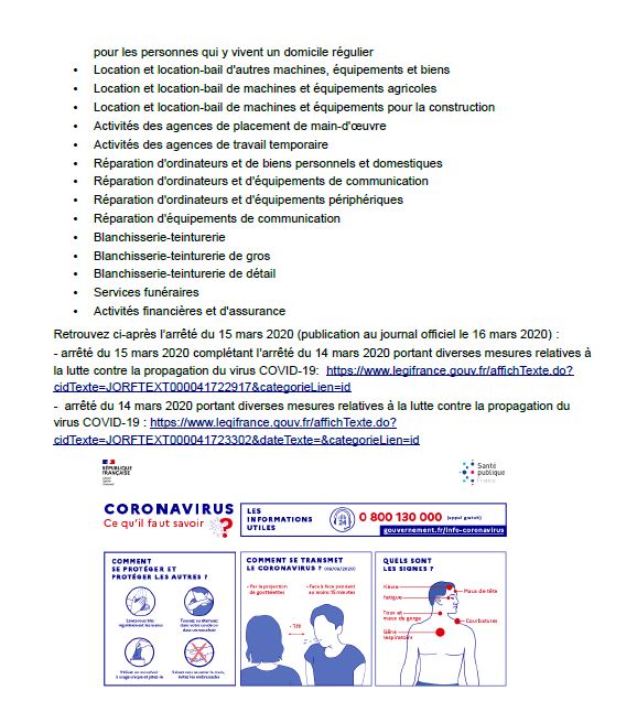 Prefet64's tweet image. #COVID19 #coronavirus 
Retrouvez ci-dessous le point de situation 64 de ce matin. 
➡️Retrouvez en ligne l'arrêté du 15 mars 2020 covid-19 précisant les activités qui peuvent continuer à recevoir 
du public : legifrance.gouv.fr/affichTexte.do…