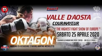 ClappitCom's tweet image. Tornano sul ring i campioni di #Oktagon! 
Sabato 25 aprile presso il Mountain Sport Center di #Courmayeur. 
Tra i grandi fighter: Martine Michieletto, Armen Petrosyan, Luca D’Isanto e Mattia Faraoni. Biglietti online!
buff.ly/2u7rH30