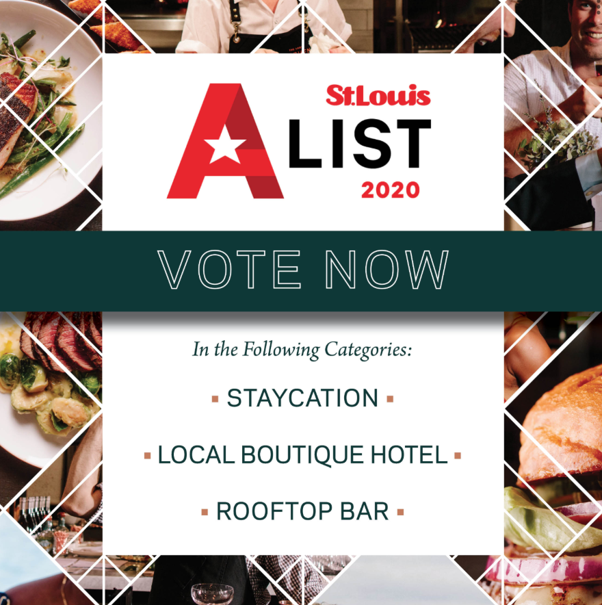 Voting for <a href="/stlmag/">St. Louis Magazine</a> A List is now open! We would be so grateful and humbled if you would cast a vote for us in the following categories: Staycation, Local Boutique Hotel and Rooftop Bar. 
🗳️💗🏨

stlmag.com/2020-alist-pro…