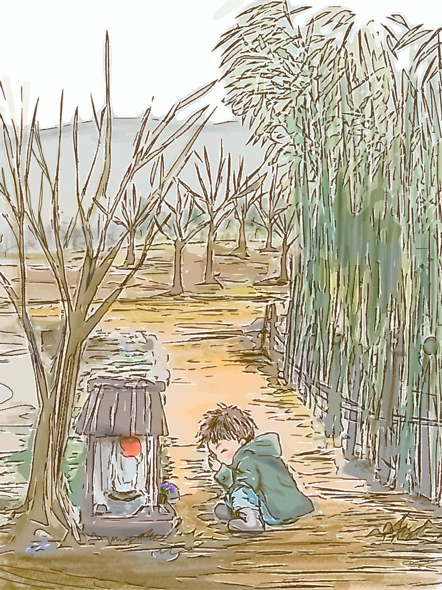 りん 田舎暮らしのイラストレーター あどけなく 必死な姿に 自然と笑顔になってしまう 人を笑顔にできる人は素敵だな イラスト Illustration スケッチ Sketch Drawing 1日1絵 一日一絵 イラスト好きな人と繋がりたい お絵描き 絵 風景画