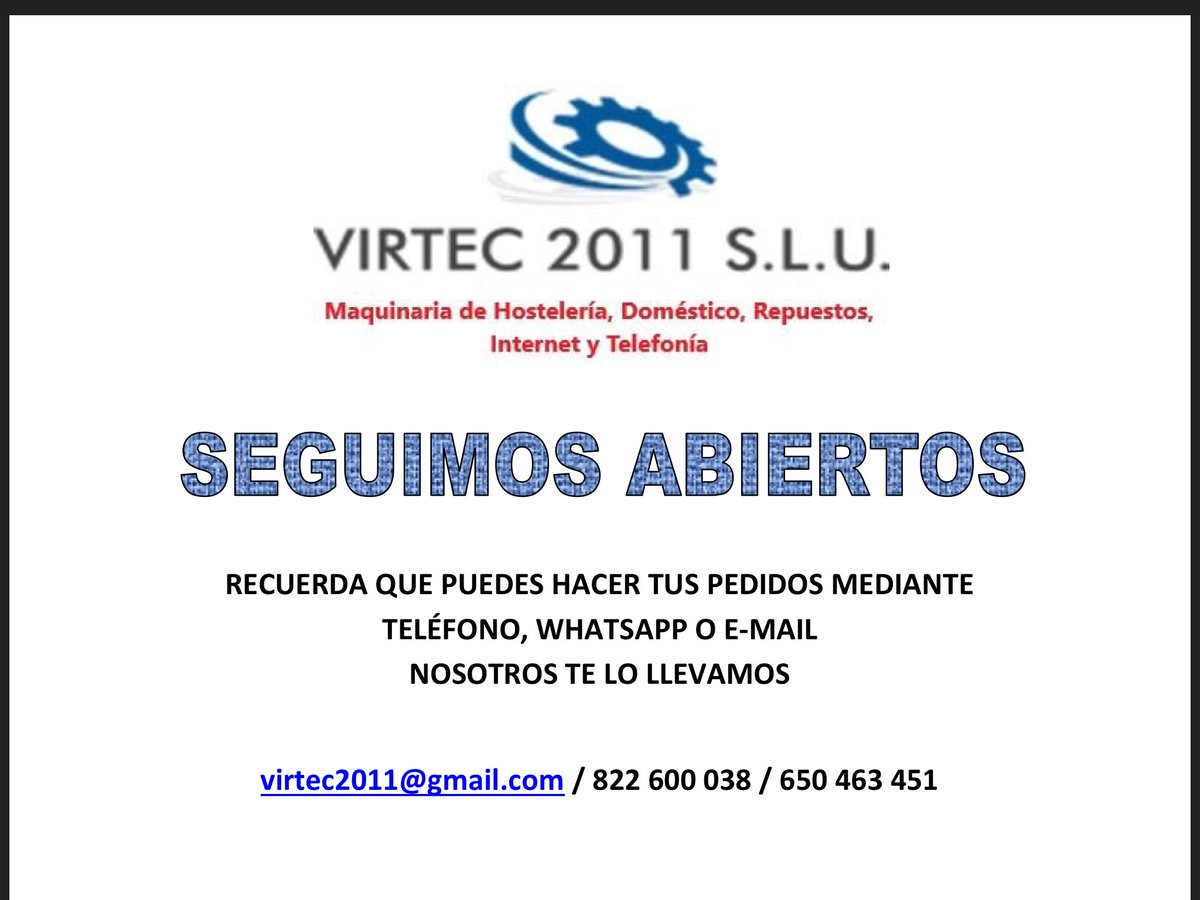 VIRTEC's tweet image. Continuamos trabajando, siguiendo las indicaciones y precauciones que nos indican las Autoridades.