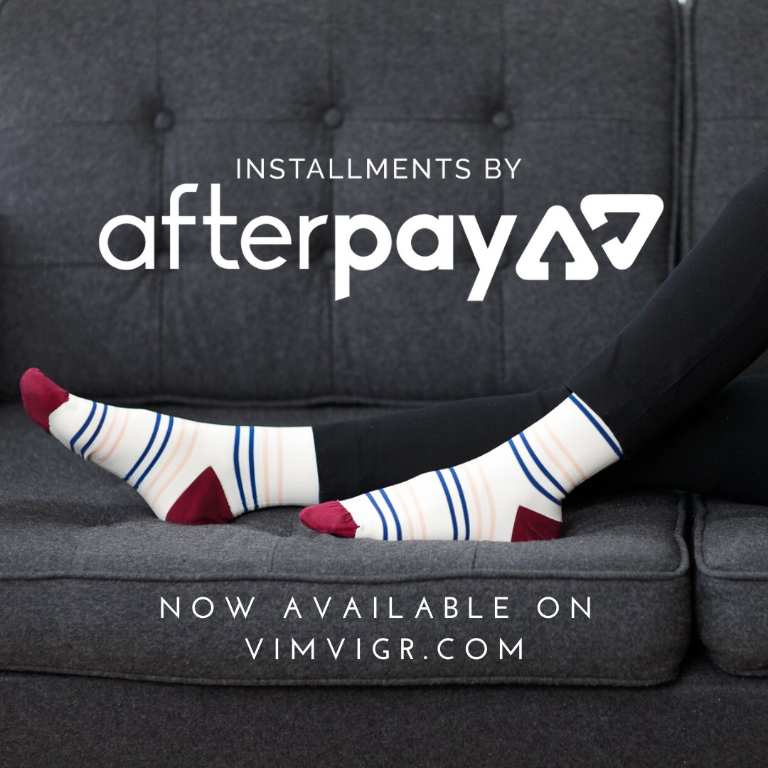 VIMVIGR's tweet photo. We've added a handy tool to our store! For orders over $35, you can purchase with @afterpayusa, which allows you to pay in four interest-free installments. Just choose AfterPay as your payment method at checkout & enjoy! π
.
#compression #compressionsocks #VIMVIGR #afterpay https://t.co/usSgEqREcl