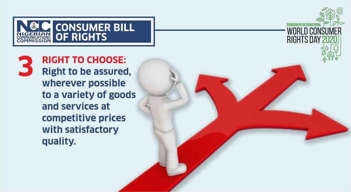 NgComCommission's tweet photo. #ConsumerBillofRights #RightToChoose #ConsumerEducation #ServiceObligation https://t.co/KHPMPUQ39H