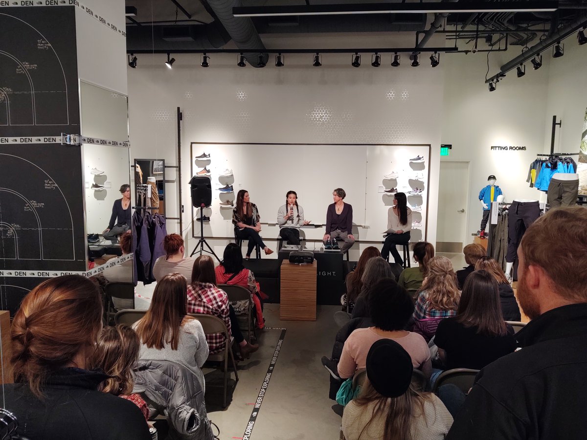 Slope Threads (@slopethreads) on Twitter photo Had the absolute pleasure of joining <a href="/mappyhour/">Mappy Hour</a> #denver for their "Women in the Outdoors" panel a couple of weeks ago- sponsored by <a href="/thenorthface/">The North Face</a> TNF climber Nina Williams (<a href="/sheneenagins/">Nina Williams</a>) is a force and <a href="/wmswilderness/">Women's Wilderness</a> is an incredible org! Check 'em out! Had the absolute pleasure of joining <a href="/mappyhour/">Mappy Hour</a> #denver for their "Women in the Outdoors" panel a couple of weeks ago- sponsored by <a href="/thenorthface/">The North Face</a> TNF climber Nina Williams (<a href="/sheneenagins/">Nina Williams</a>) is a force and <a href="/wmswilderness/">Women's Wilderness</a> is an incredible org! Check 'em out!