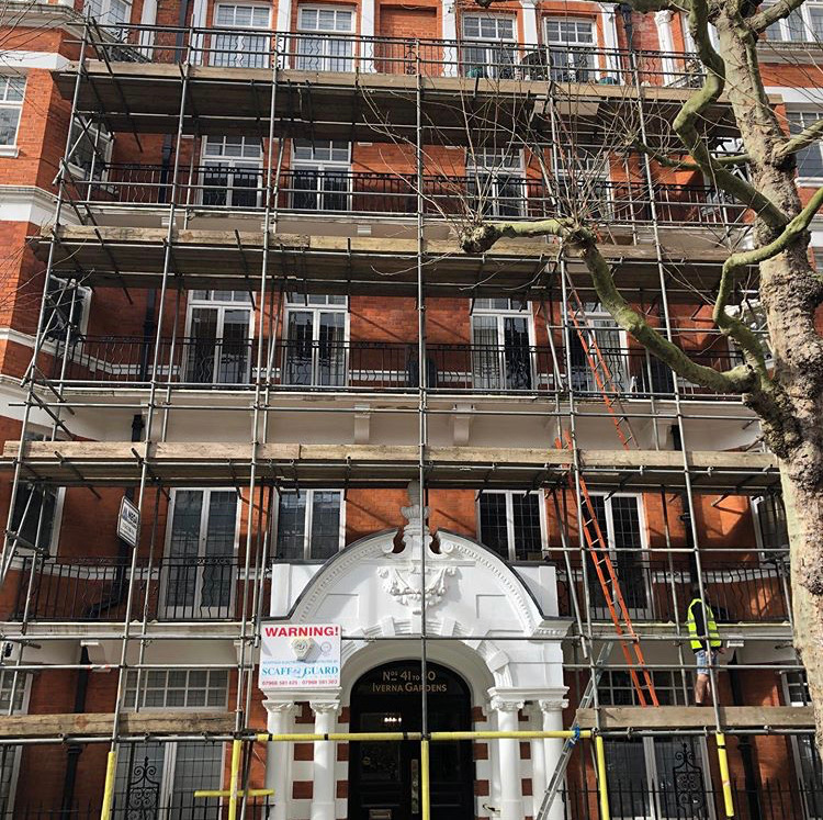 Thanks to GSB Building London for assistance given in surveying these Kensington Balconies. #structuralengineering #kensington #architecture #conservation #yorkstone #collaboration