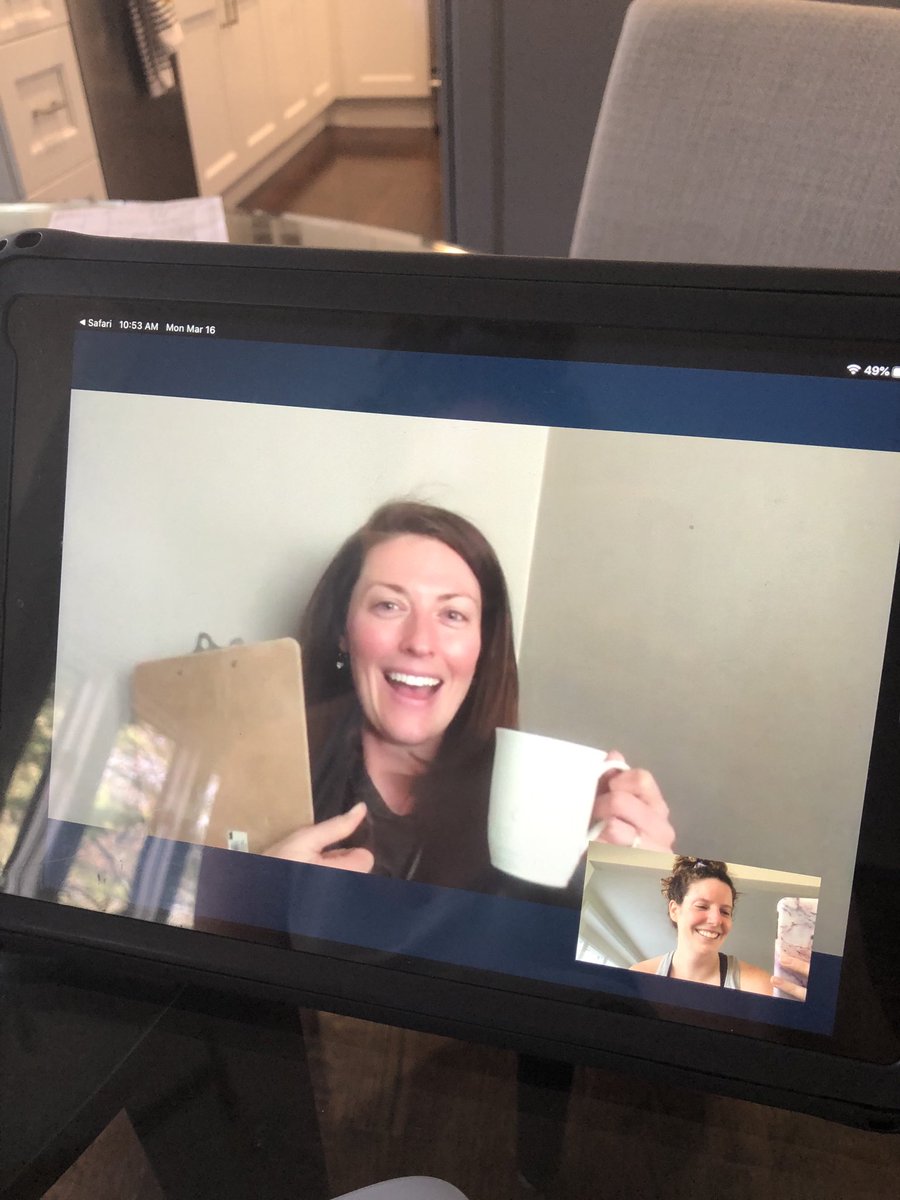 Technology allows us to #socialdistance safely while making plans to help our kids! Grateful for your partnership ⁦<a href="/Katie_Hart_Dunn/">Ms. Hart</a>⁩ 😊#WPProud