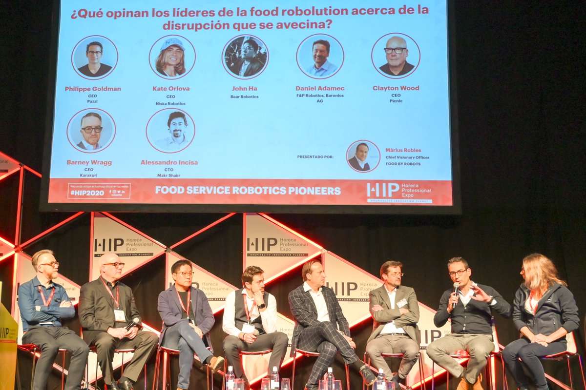 Karakuri_tech's tweet photo. Back in February, our CEO @barney_wragg spoke at an @expohip event all about foodservice robotic pioneers. It was a great event to be a part of. 

#food #foodtech #tech #technology #robotics #startup https://t.co/aB2yQBo7FR