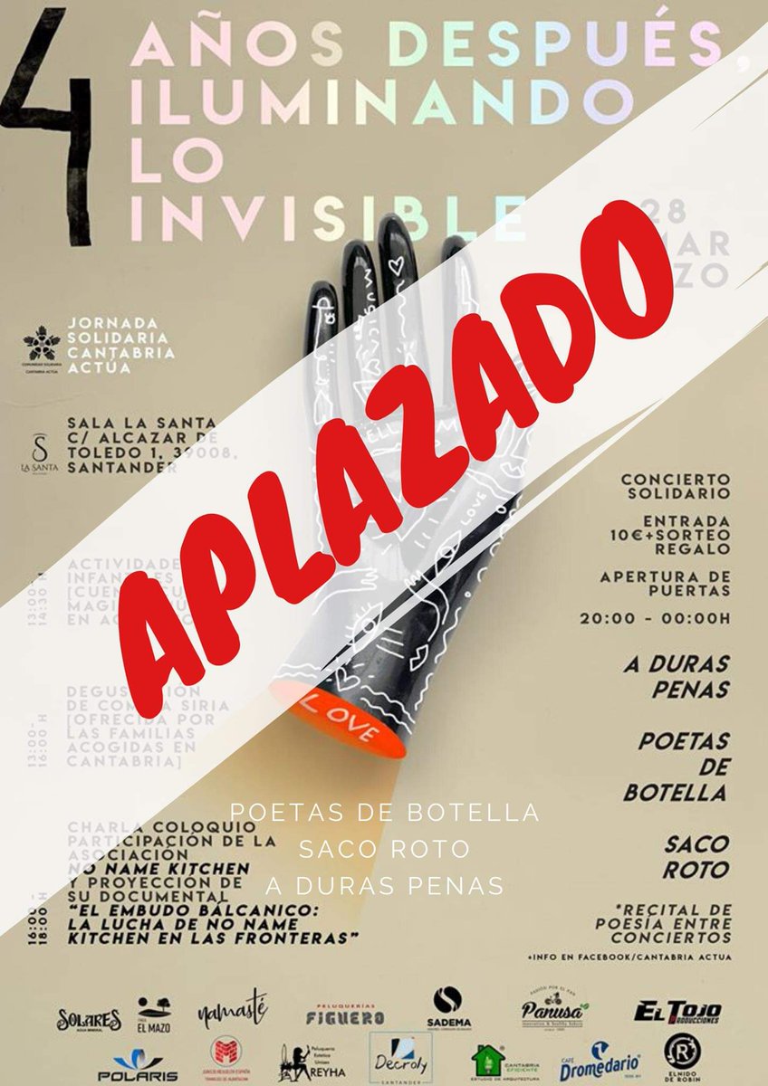 El #covid19ESP ha podido con nosotros...pero sólo temporalmente. En cuanto todo esto pase volveremos con más ganas 🎸