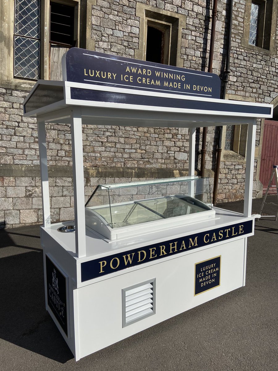 @powderhamcastle ice cream cart delivered today. #icecreamcart #icecream