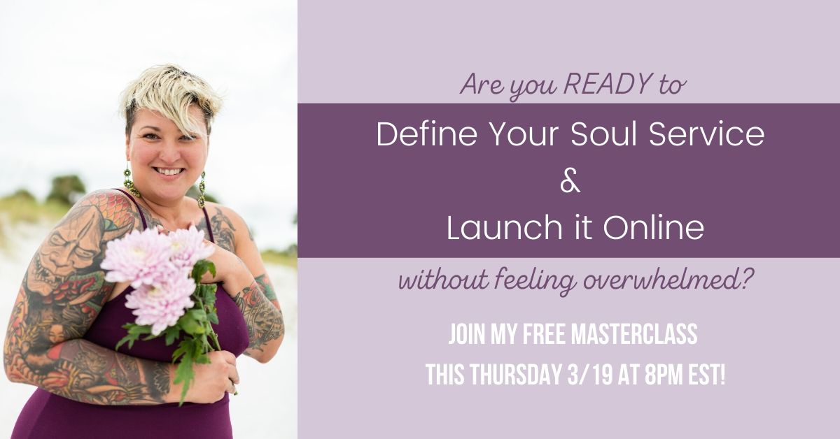 ExistBrightly's tweet photo. Are you feeling like you are being called up for more in your life? ✨Thinking about becoming an online coach or mentor? 

Join me for a free masterclass on HOW to define your soul service + LAUNCH it! Thursday 3/19 at 8 pm EST!

https://t.co/TL0kZq9k6T

#businesscoachforwomen https://t.co/01kIqLiCgP
