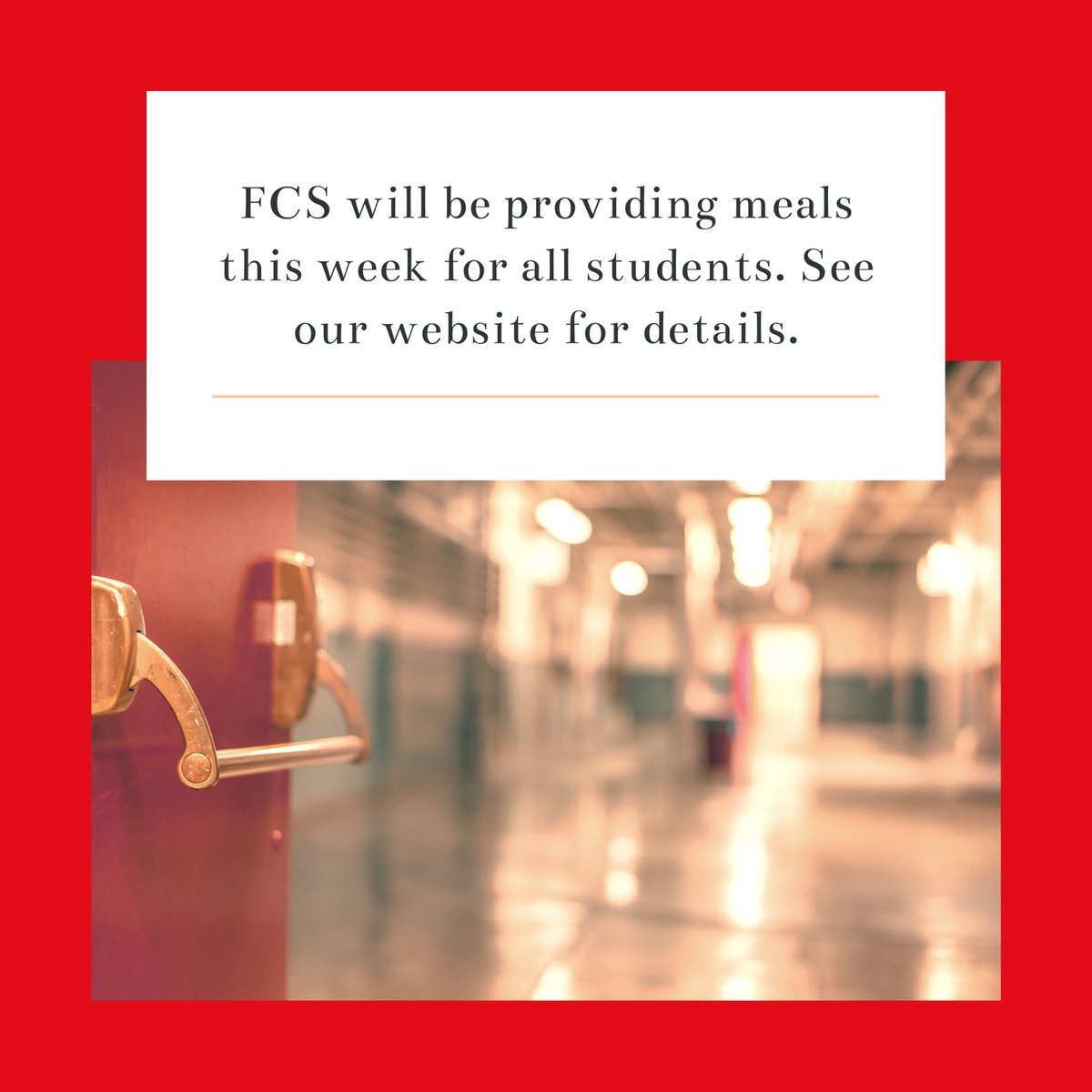 Reminder! This week we will be offering free meal pick-up services for all students on the campuses of Sawnee ES and Whitlow ES from 12-1 pm. This is open to all public and private school students in Forsyth County.