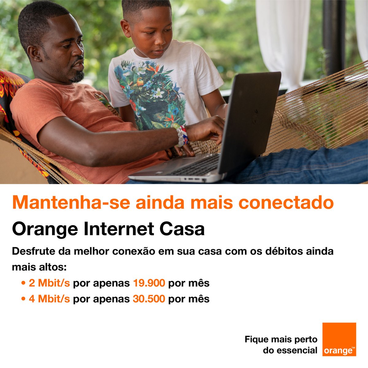 Orange_Bissau's tweet photo. #Oportunidades
Aproveite e mantenha-se ainda mais conectado com a nova oferta #Orange Internet Casa com os débitos mais altos de 2 Mbit/s e 4 Mbit/s a melhor preço. https://t.co/FHW4dOnmtJ