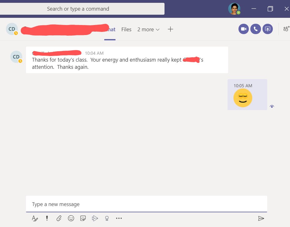 ShereenaMary's tweet photo. All the fretting, panicking, planning, timing, butterfly-in-your-tumming, resourcing, recording, emailing back and forth.... It all becomes worth it, when parents send us such lovely and reassuring messages #virtuallearning #creativesolutions  #rwi #math  @TBS_Delhi @EyfsTbs https://t.co/kR5QyLPRly