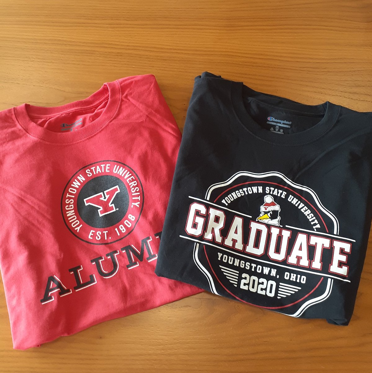 👕 BOGO Tees &amp; Hats online! And look what just came in for our upcoming #GuinstoGrads 🐧🎓 place an order and we will ship it out to you. 
#yandproud #youngstownstateuniversity #goguins
#orderonline