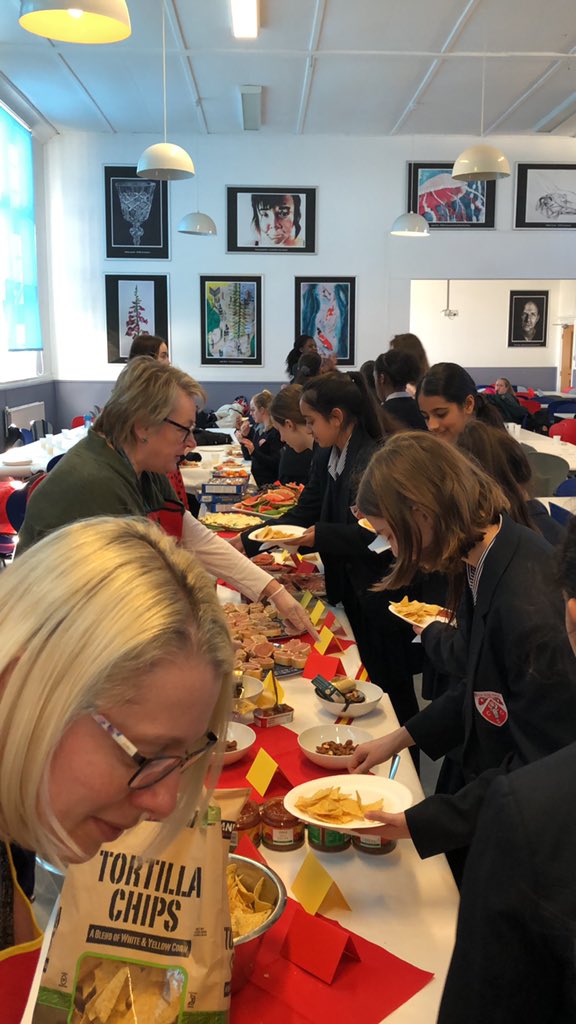 HoltMfl's tweet photo. Trying all sorts of exciting things! Señora Wood is trying to get the students to try the pulpo 🐙 https://t.co/3Y6N9NYNVg