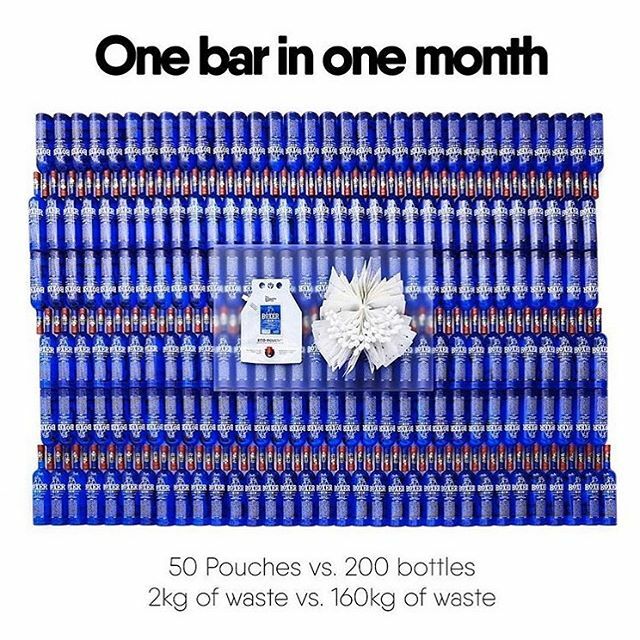 In an effort to reduce our waste, we team up with @sustainablespiritco 
Our house spirits get refilled using eco-pouches. By refilling our existing bottles, it provides a 100% energy saving on the carbon cost of producing a new bottle. That's 3X more eff… ift.tt/38RH3H5