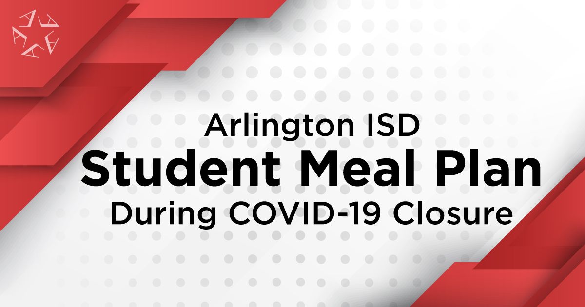 Reminder for Arlington ISD parents and students: Meals for students 18 and under will begin today from 11 a.m. to 1 p.m. Visit our web page for a complete list of distribution sites. aisd.net/coronavirus/st…