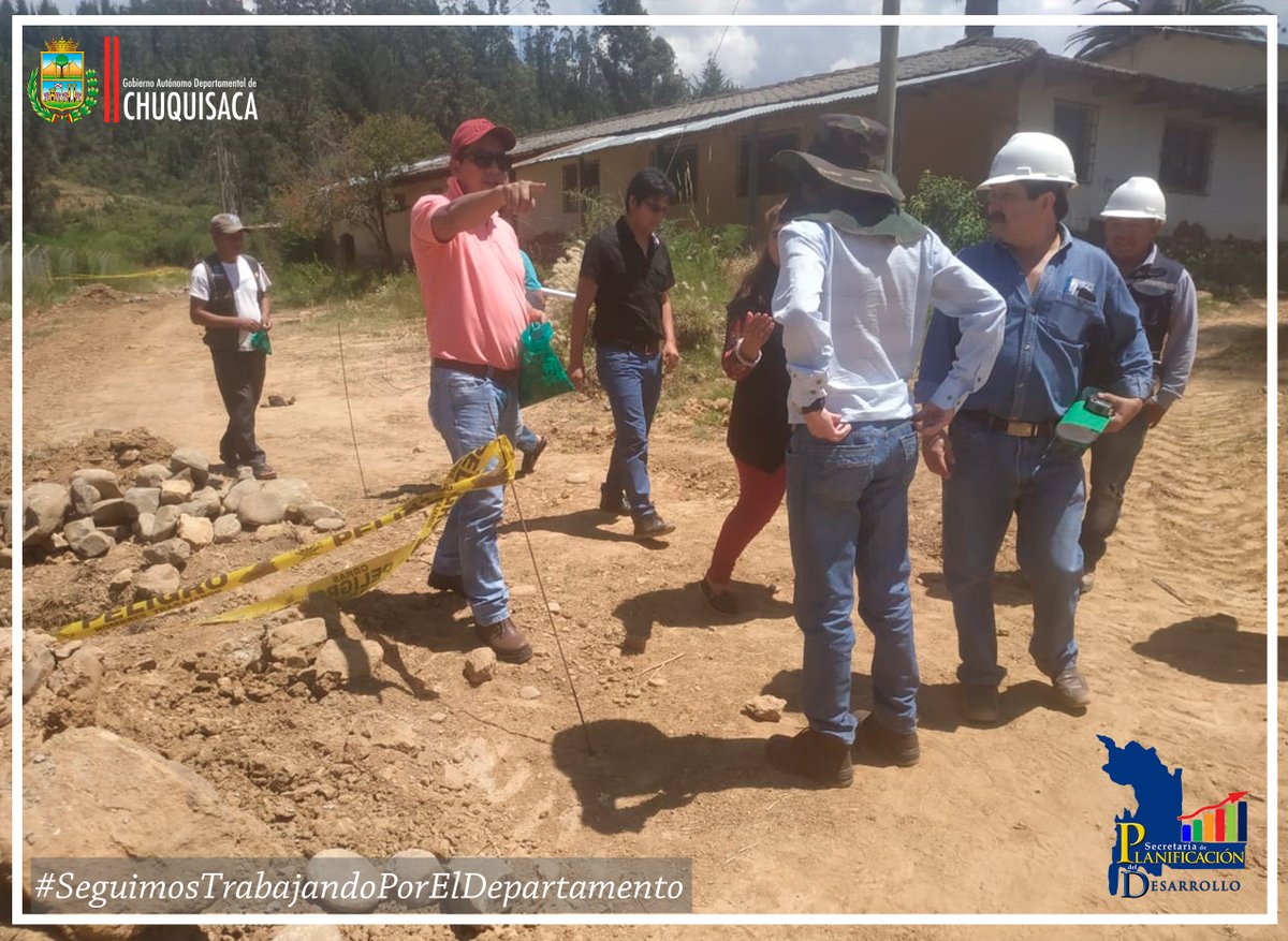 Gadch_Planif's tweet photo. SPD | Se realizó la reunión e inspección  al proyecto “Rehabilitación y Ampliación Sistema de Alcantarillado y Planta de Tratamiento Población Villa Serrano" financiado  en un  80% por el GADCH  y 20% el GAMVS, el costo total del proyecto  es de Bs. 14.296.982.
#GADCH #SPD https://t.co/LoKwuVZXrn