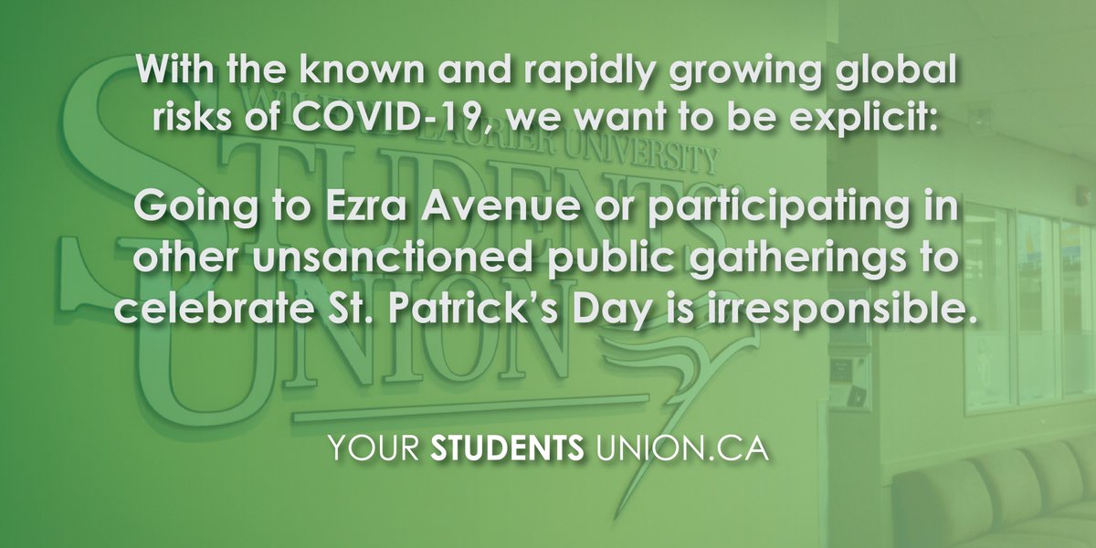 We are committed to the wellbeing of our student population and would like everyone to prioritize the health of their friends, family, and our broader communities. #staygolden
