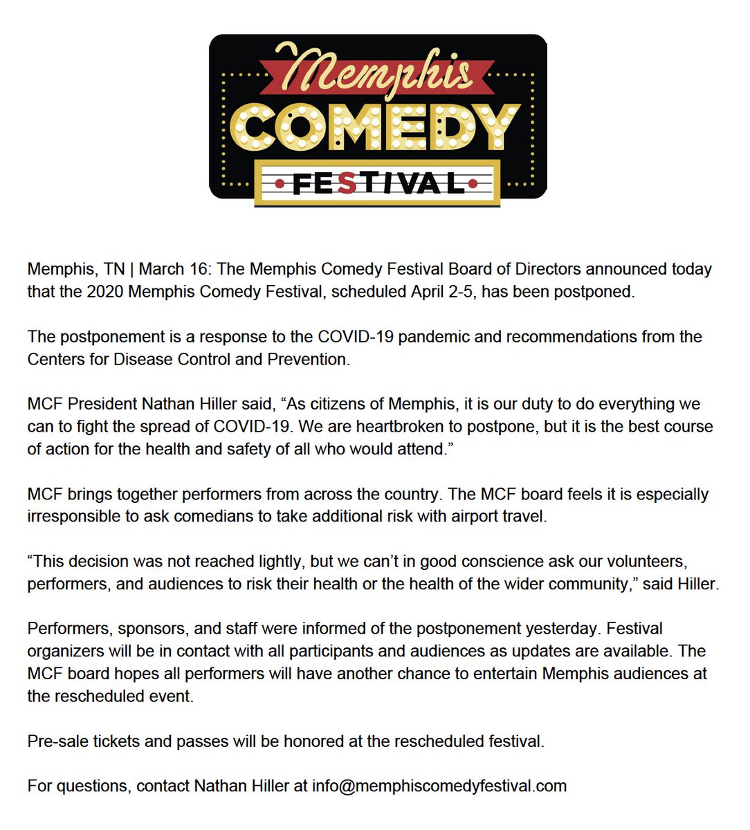 Memphis Comedy Festival tweet media