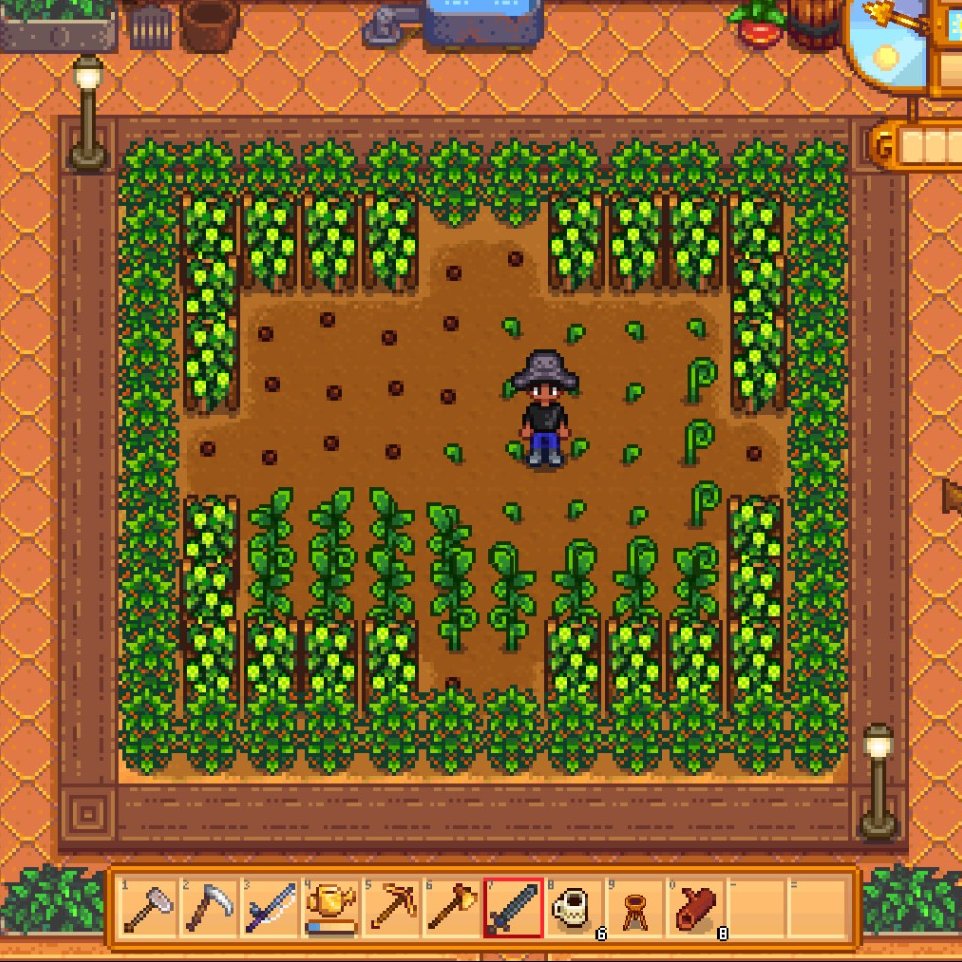 blimo86's tweet photo. #StardewValley El mejor uso para el invernadero ; ) https://t.co/E0eodxsI5G