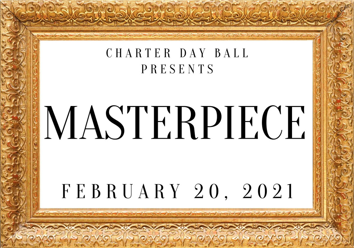 CharterDay_Ball's tweet photo. We are so excited to share our 2021 Charter Day Ball theme...MASTERPIECE! We found our inspiration from the MET Gala, and we want to use the ball to showcase the creativity and talent of Miami’s students. 
#cdbthemereveal2021 #cdb2021 #miamiuniversity #Masterpiece #miamioh https://t.co/ch1Qg5NUs9