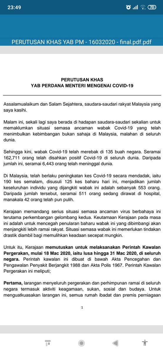 M Norhizam M Tahir On Twitter What A Big Paper Test For New Cabinet 2020 Good Luck For You All Yb S This Is Your Tasking That Really You Must Prove To Malaysian