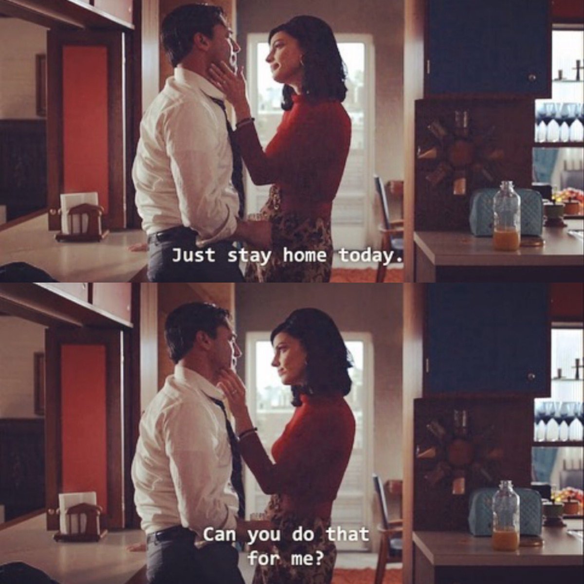 Just stay home today.