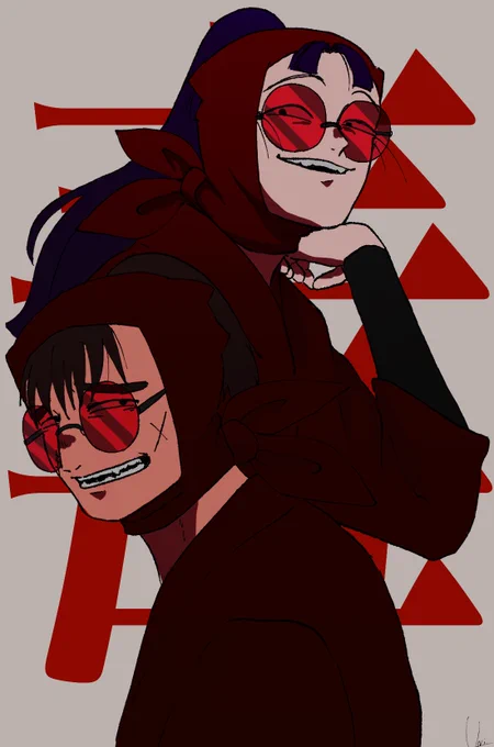 悪い顔、割と様になってる
#nin_draw 
