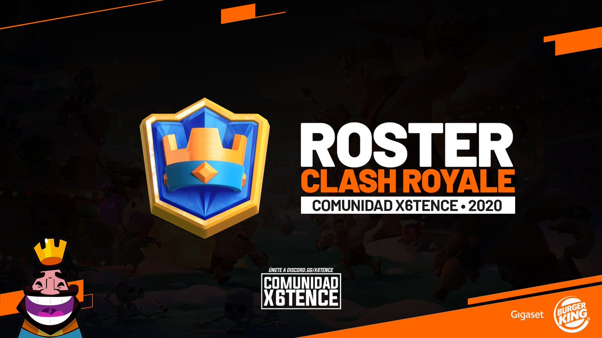 👽 ¡DÍA DE PRESENTACIÓN! 👽🧡

🔸Hoy se hace público nuestro Roster de #ClashRoyale donde intentaremos cumplir todos los objetivos puestos.👽

¡BIENVENIDOS ALIENS!👽

🍔 @BurgerKingGames 
📱 #Gigaset
👽 <a href="/x6tence/">x6tence</a>