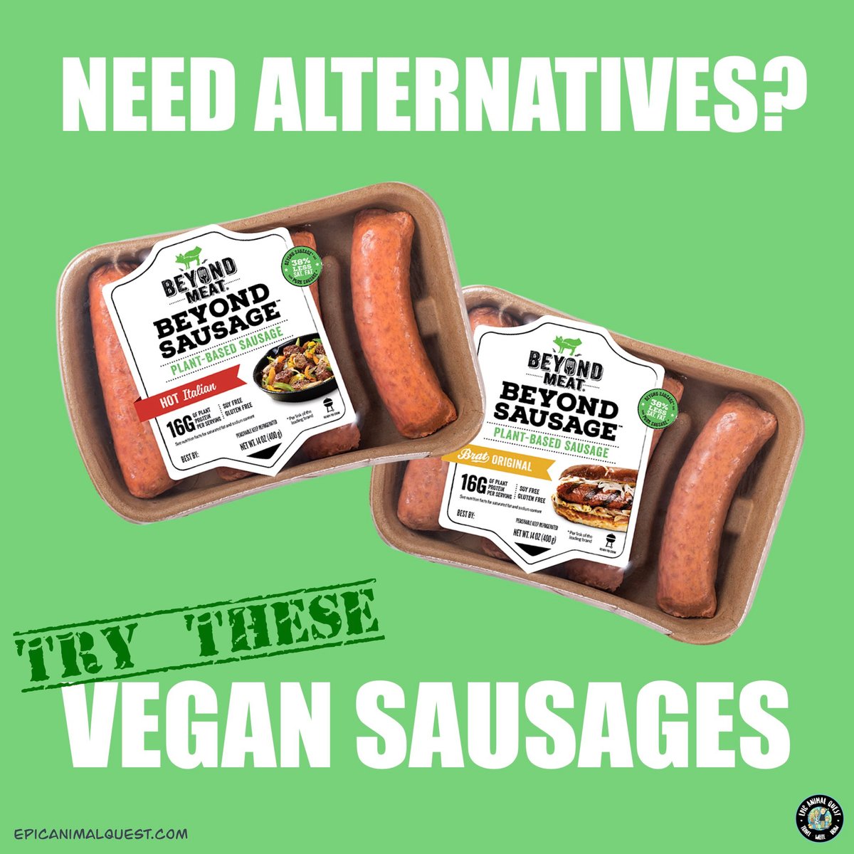 Looking for awesome vegan sausages? Try these! 😘

soo.nr/wLGr

#sausages #vegan #plantbased