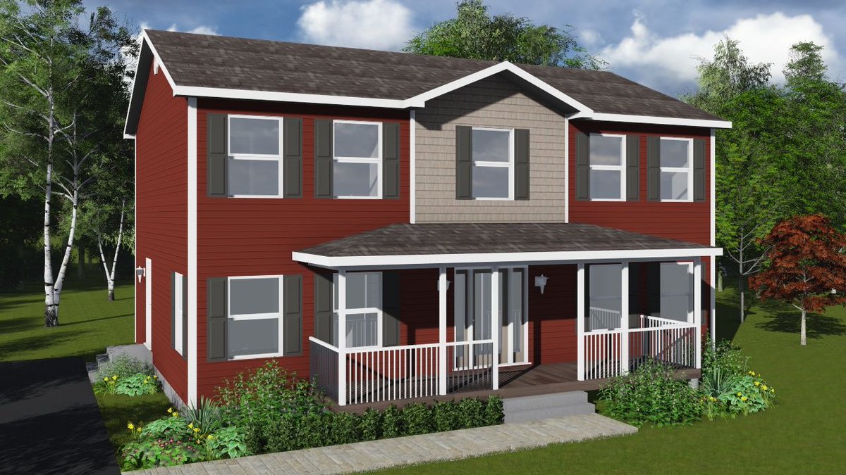HomeworxNL's tweet photo. WOW!! This 2 storey 3 bdrm, 2 bathroom home has an amazing street appeal with a covered porch! Step through the front door to the foyer that opens to the upper floor and you are in the centre of it all. For more on the Ashton, call 738-5738 
https://t.co/fRKgc9YwtR https://t.co/2ZePY3pUGj