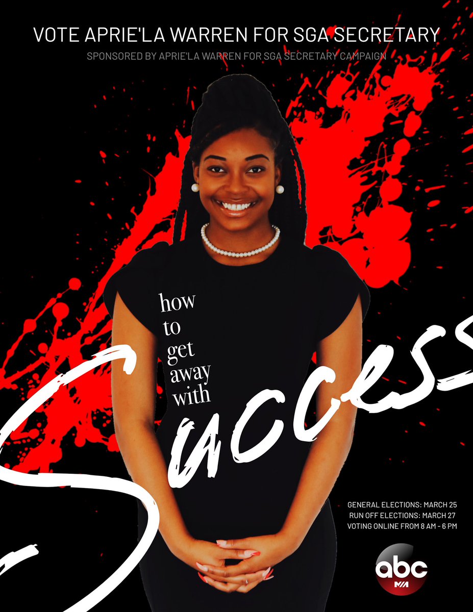 amourpreee's tweet photo. "Think carefully. Everything after this moment will not only determine your career, but life." -Annalise Keating, Esq.
Greetings, I am Aprieโla Charmea Warren, It is with great pleasure to announce my candidacy for SGA Secretary. See you in class๐ฉ๐พโโ๏ธ
#ncat #apriela41891 #htgaws https://t.co/JfT4R3Qd3b