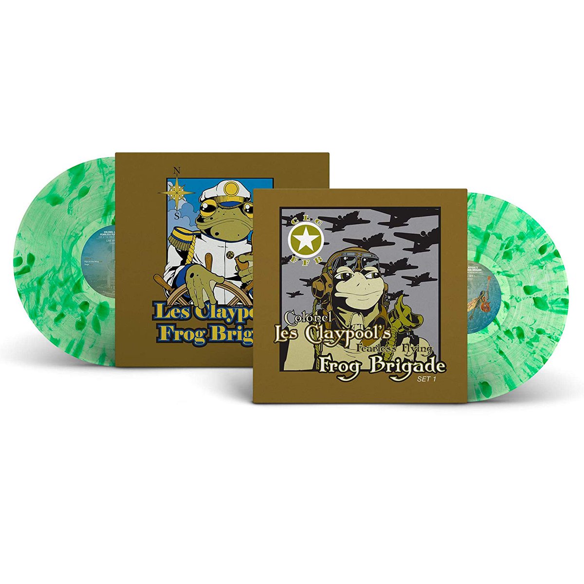 srcvinyl's tweet photo. The Les Claypool Frog Brigade - Live Frogs Sets 1 &amp; 2 3XLP on limited GREEN SPLATTER VINYL is due out this week!! Full details - https://t.co/ryCI0WNtGA <- - - #vinyl #srcvinyl #lesclaypoolfrogbrigade https://t.co/z4IGSdiD4p