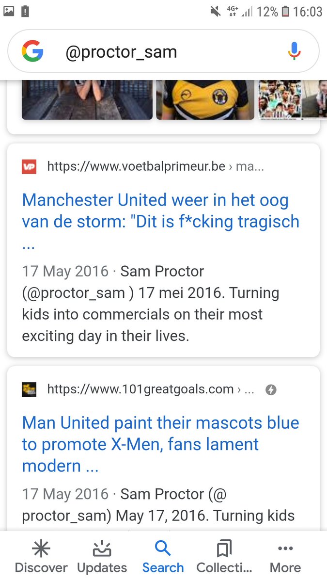 proctor_sam's tweet photo. @Drewzz23 Love this. I'm on a Dutch football site where they've translated my swearing into Dutch for the headline https://t.co/Ji2sADD6VO