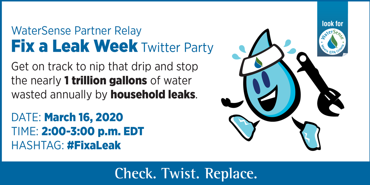 citrusbocc's tweet photo. We are gearing up for the #FixaLeak Week #TwitterRelay.  Join us at 2PM today with hashtag #FixaLeak to learn how to find and fix leaks. https://t.co/SoTurBZucW